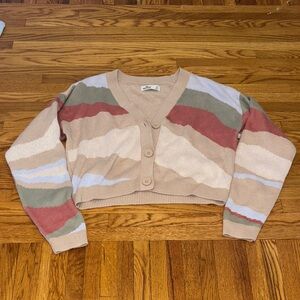 Hollister Multicolor Striped Cardigan